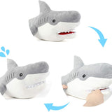 White Shark with 5 Little Sea Creatures, 23 Inches