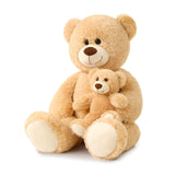Riesiges Stofftier-Mami-Bär und Baby, 39 Zoll