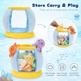 Ocean Plush Toy Fish Tank with 9 Mini Sea Animal Stuffed Toys