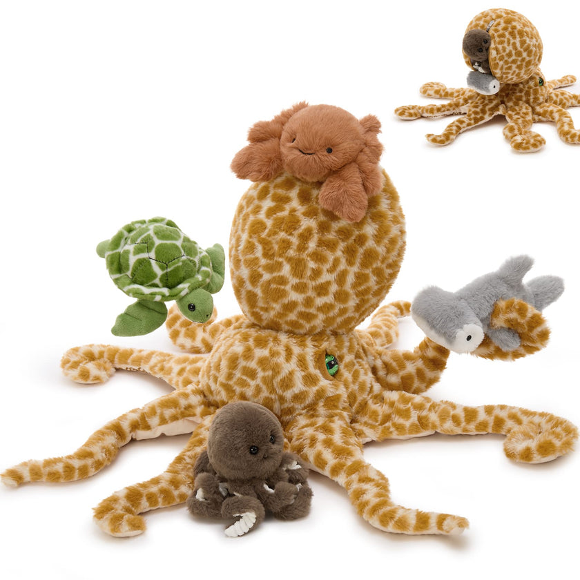 Octopus Stuffed Animal Set Ocean Plush Toys, 23.6 Inches