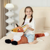 Big Fox Plush Toy Realistic Woodland Stuffed Animal 30 Inch