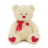 47 Inch Teddy Bear Plush Toy Bear with Red Bow Heart