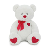 47 Inch Teddy Bear Plush Toy Bear with Red Bow Heart