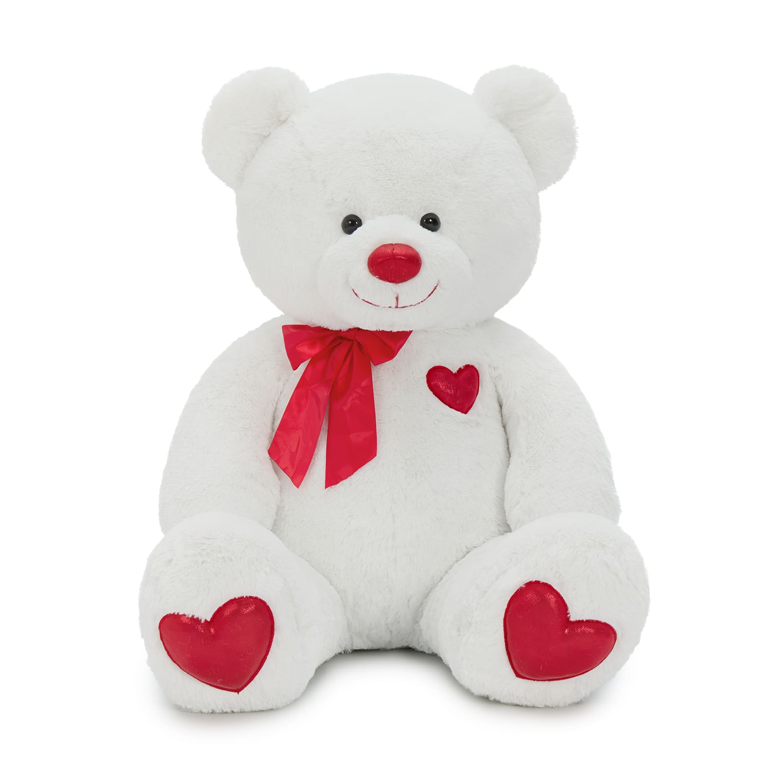 47 Inch Teddy Bear Plush Toy Bear with Red Bow Heart