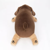 Dark Brown Chubby Dachshund Dog Plush Toy 35.4 Inch
