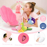 Peacock stuffed animal family plush set with mommy peacock and babies perfect for gifts cuddling and room decoration