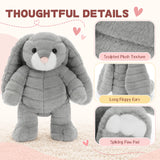 Embroidered Plush Bunny Personalised Custom Stuffed Bunny First Easter Gift for Children