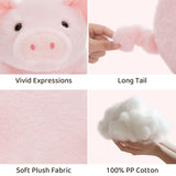 15.7-Inch Cuddly Pig Plush Toy Set with Four Baby Piglets