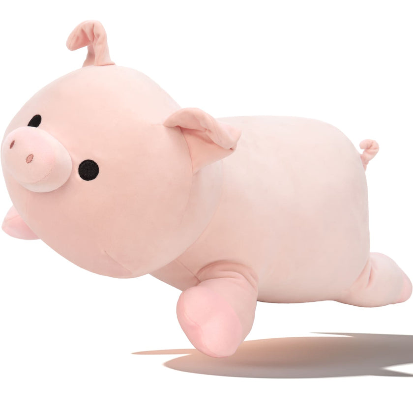 Cute Giant Pig Plush Pillow – Ultra Soft Stuffed Pig Body Pillow for Cuddling & Home Decor