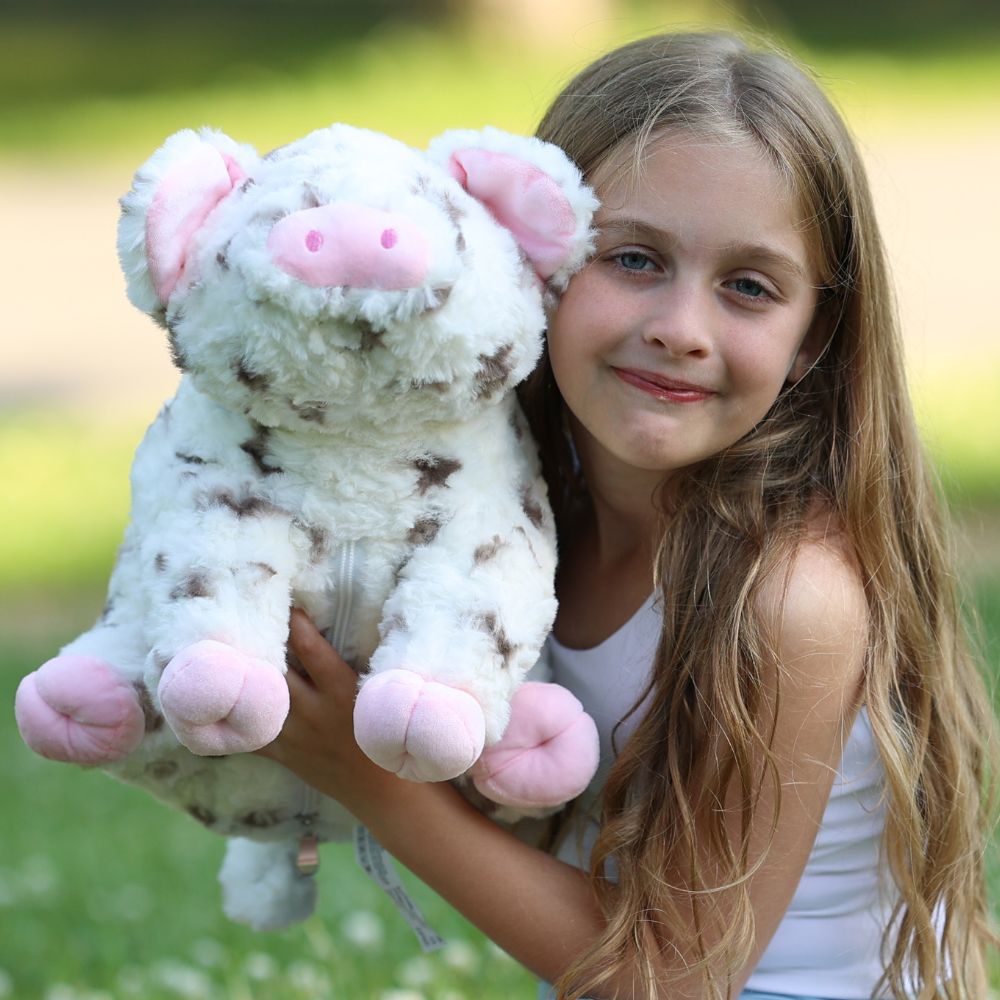 Pig Stuffed Animals with Four Babies Inside, 15.75 Inches