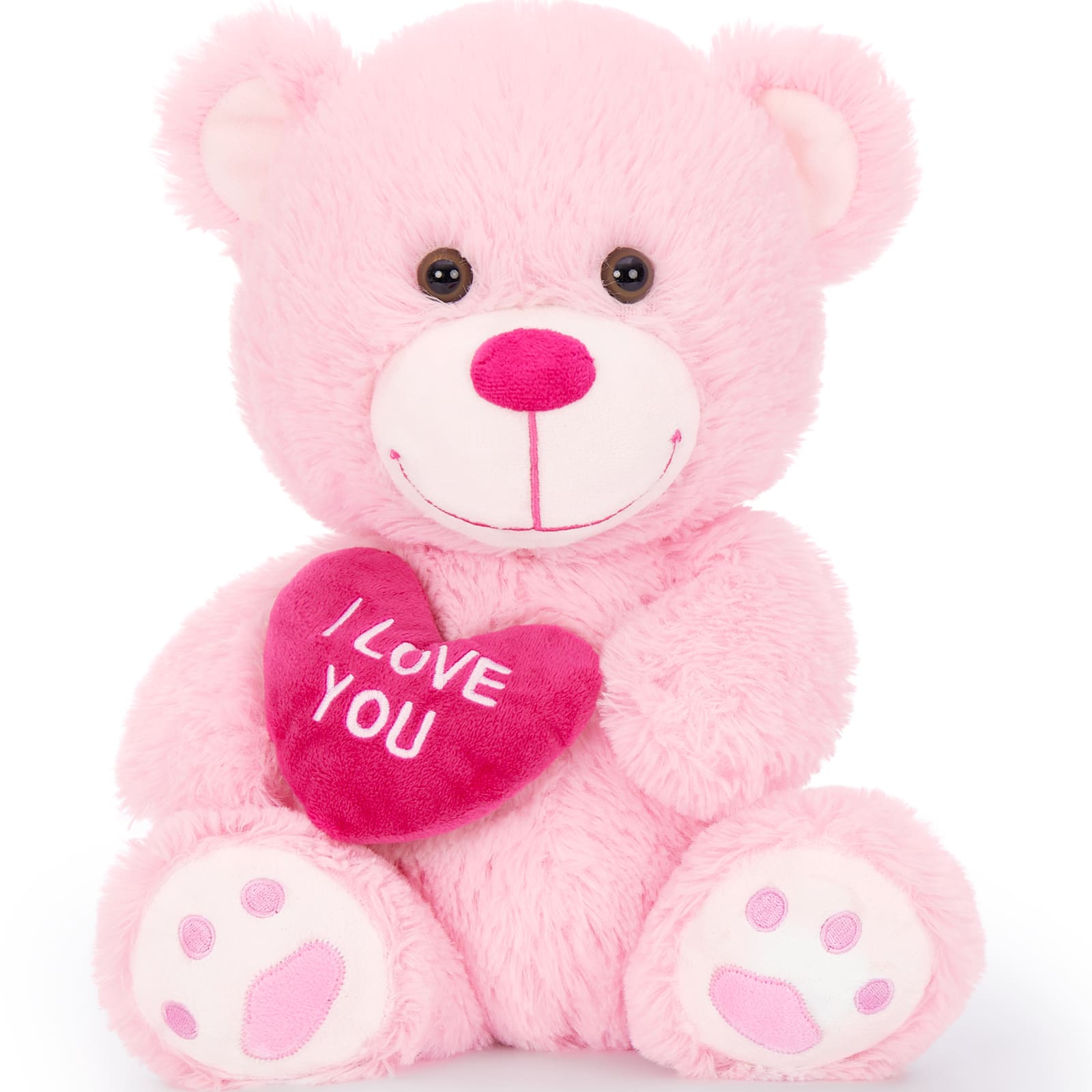 Teddy Bear Plush Toy with Heart, 12 Inches