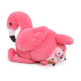 Flamingo-Stofftier-Spielzeugset, 18 Zoll