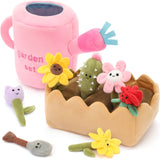 12-Piece Garden Plush Set, Cute Flower Plants, Soil, Planter & Tools