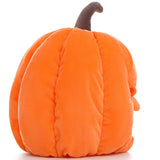 11-Inch Orange Pumpkin Plush Head Cover Halloween Mask