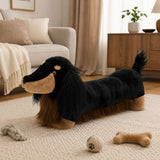 Giant Plush Dachshund Stuffed Animal Soft 43.3 Inch Wiener Dog Toy