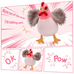 Lifelike Big Rooster Chicken, Three Mini Chicks, Three Chicken Eggs, and a Chicken Coop Plush Toy Set - Farm Chicken Stuffed Animals Set for Children - Stuffed Animals with Babies in the Belly - Stuffed Animal Babies with Their Mom - Realistic Chicken Plush Dolls for Kids Teens Adults