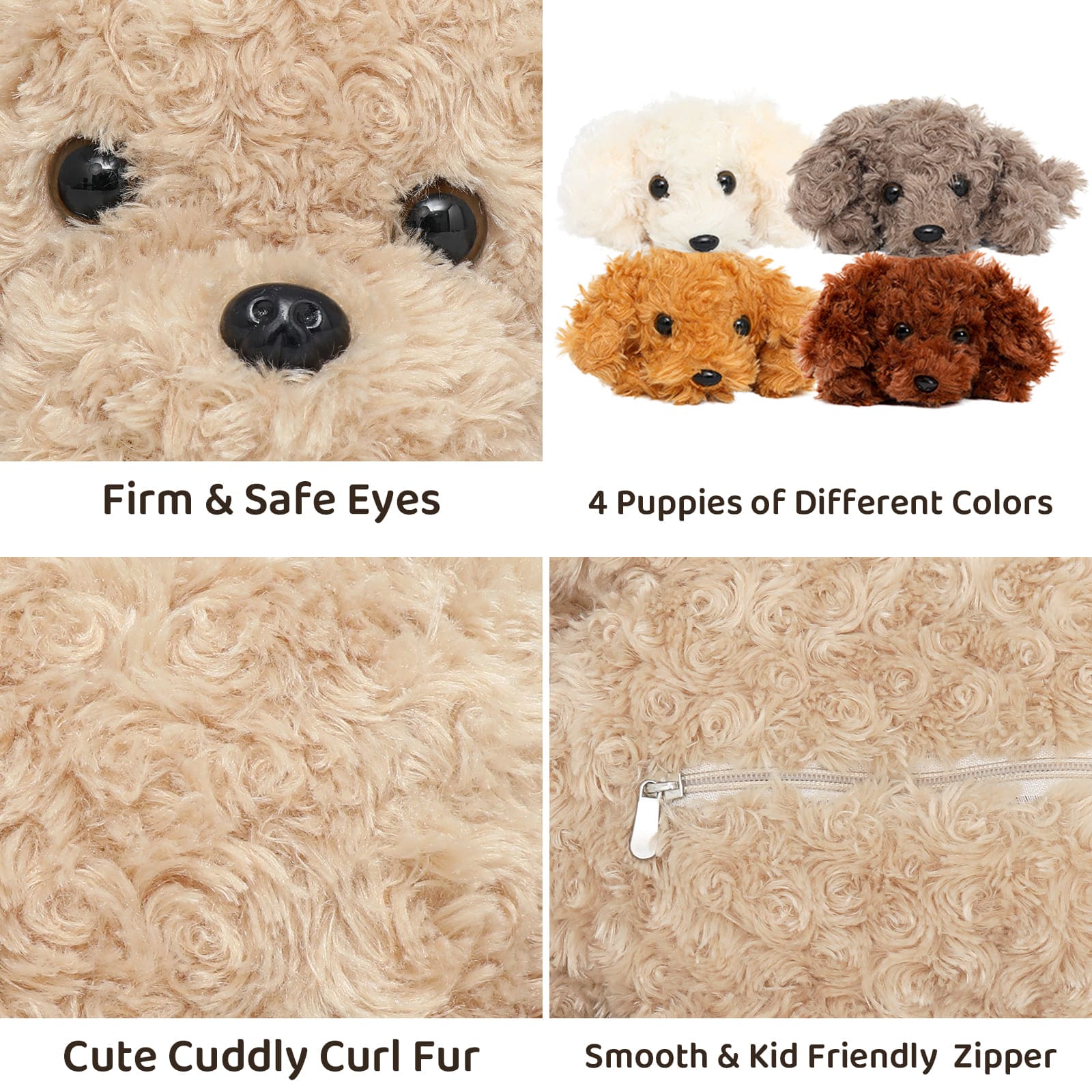 Ensemble de jouets en peluche pour chien, 23,6 pouces