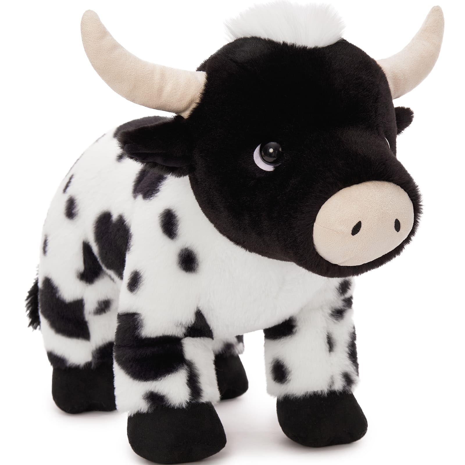 Lifelike Dairy Cow Stuffed Animals, 15.75 Inches