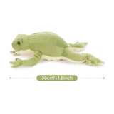 12" Weighted Frog Plush Toy Set – Soft Stuffed Green Frog for Comfort & Cuddles
