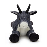 39 Inch Large Realistic Black Goat Plush Toy Farm Stuffed Animal