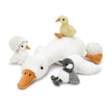 23.6 Inch Goose Plush Toy with Three Goslings and Two Eggs