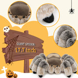 17.7 Inch Realistic Spider Plush Toy Insect Stuffed Animal