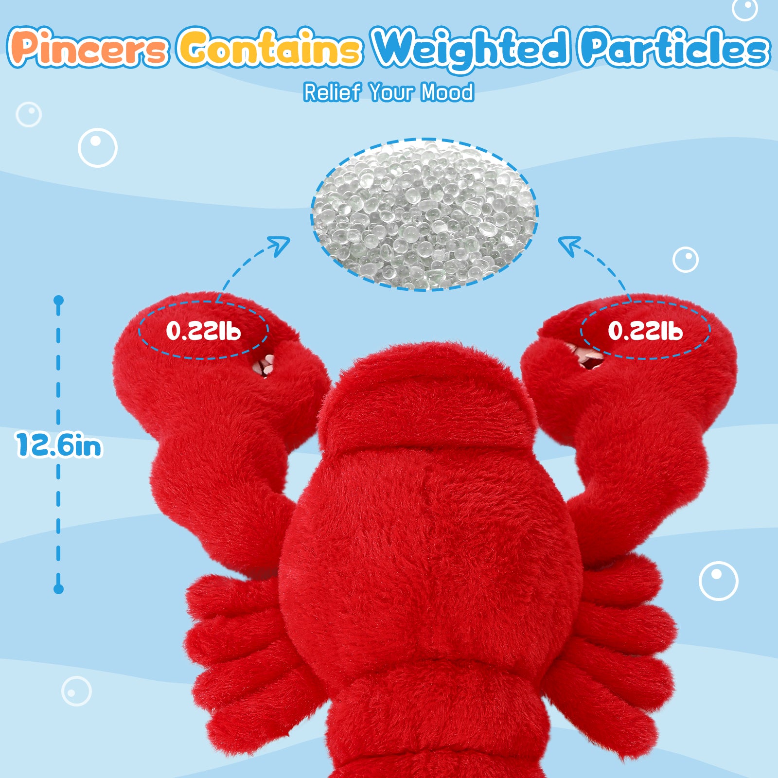 Lobster Weighted Plush Toy Ocean Stuffed Animals