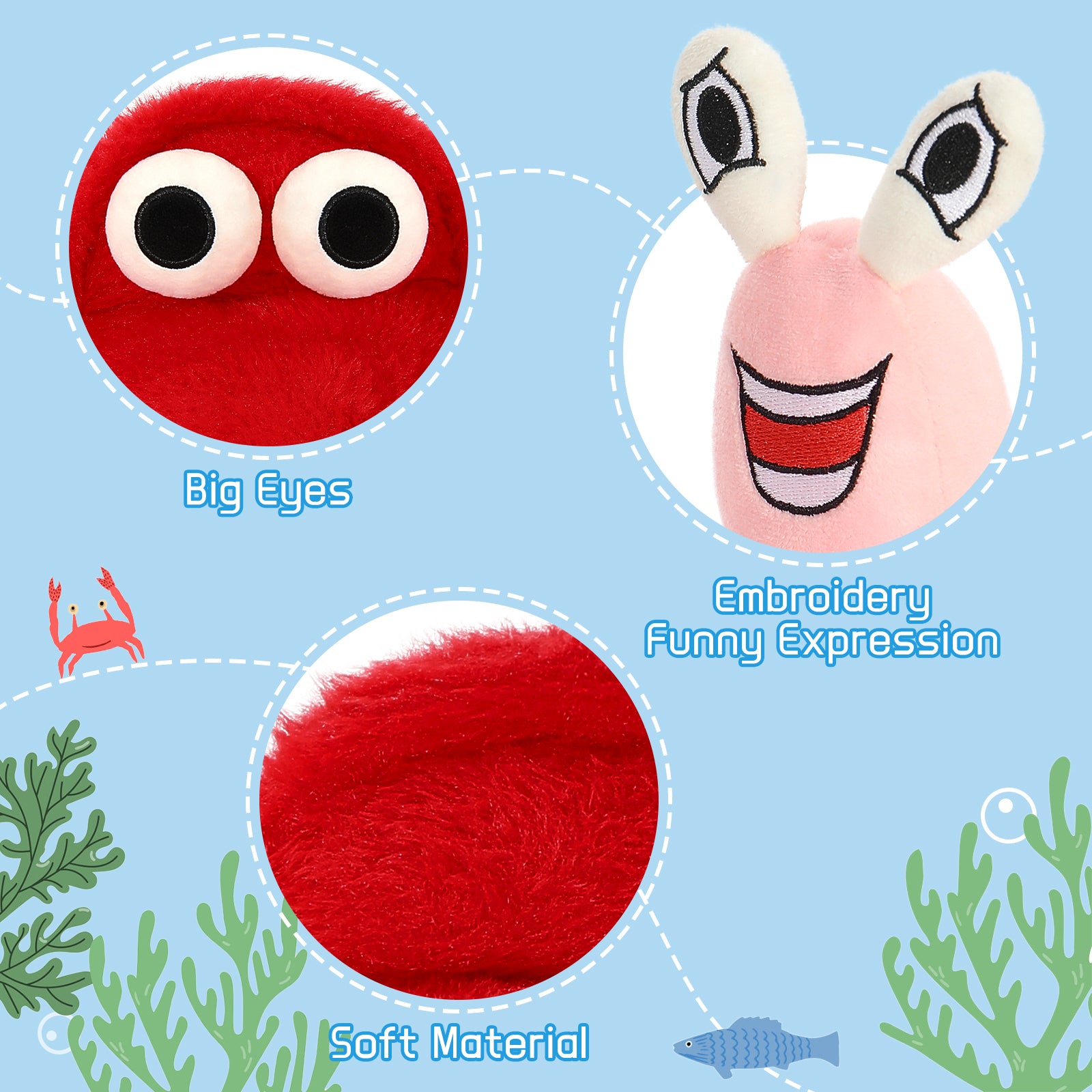 Lobster Weighted Plush Toy Ocean Stuffed Animals