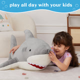 39-Inch Cuddly Shark Plush Pillow Ocean Stuffed Animal