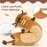 43-Inch Highland Cow Stuffed Animal Plush Throw Pillow