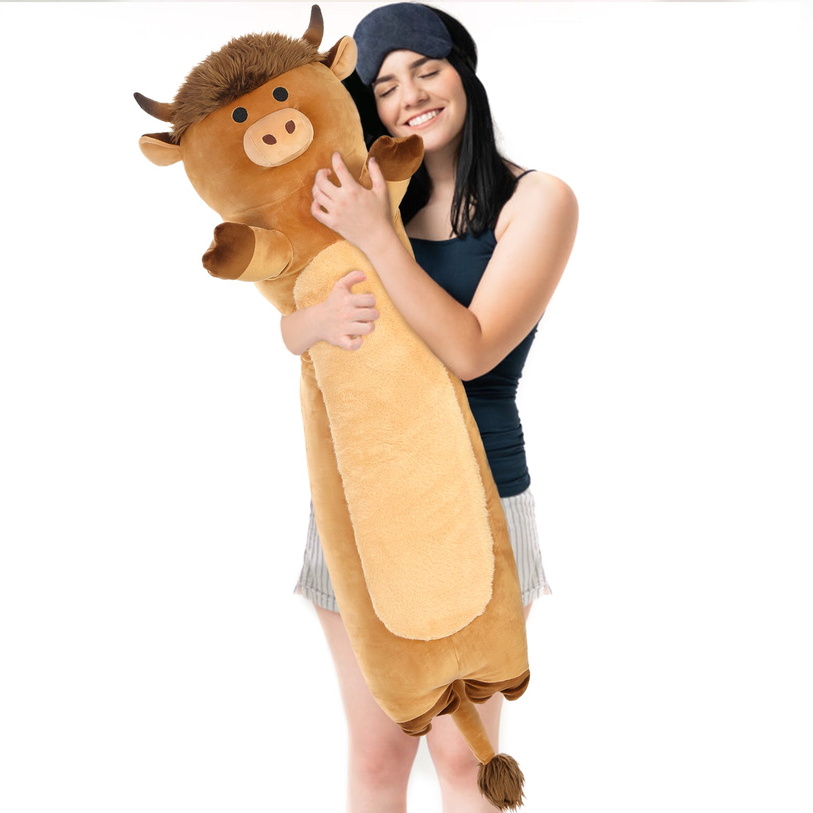 Highland Cattle Stuffed Animals Highland Cow Throw Pillow, 43 Inches