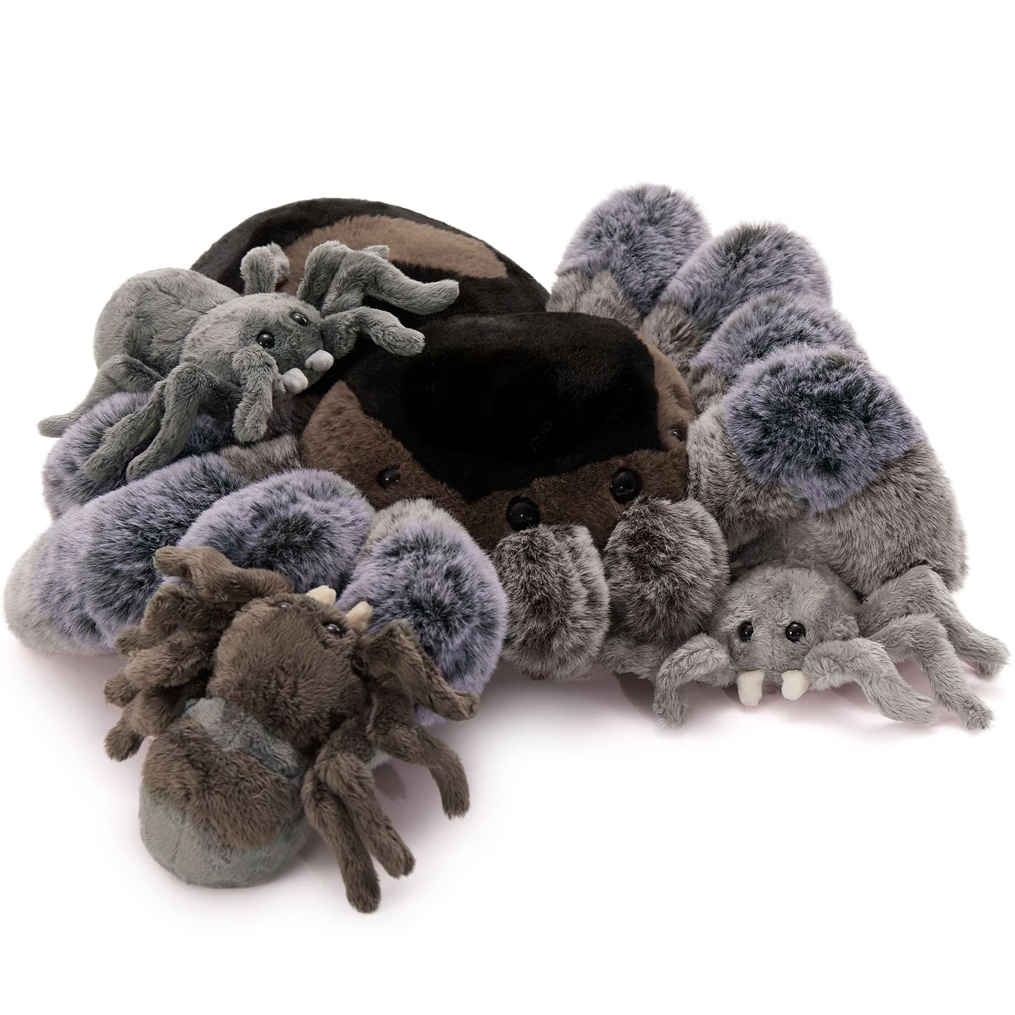 Simulation Spider Stuffed Animals with Babies inside the Belly - Big Lifelike Spider Plush Toy for Children 3 years - Stuffed Animal Babies with Their Mom - Free Shipping
