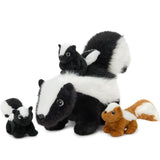 Skunk Stuffed Animals with Babies Inside the Belly - One Big Skunk with Three Mini Skunk Baby Plush Toys - MorisMos Stuffed Animals