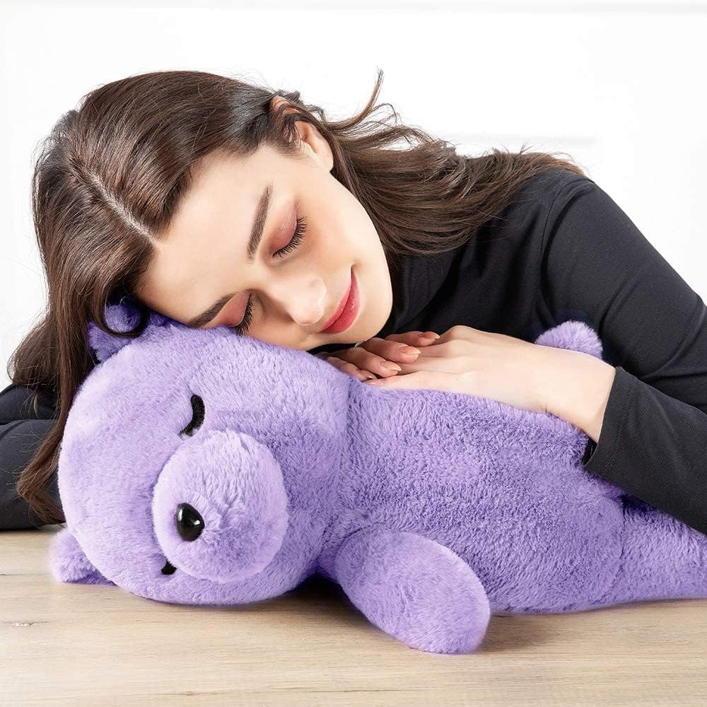 Lavender Teddy Bear Stuffed Animals, 20-inch Stuffed Bear Plush, Cute Stuffed Animals, Cute Teddy Bear Cartoon Plush Pillows, Teddy Bears for Kids Baby Toddlers Girlfriend, Gifts for Valentine's Day/Birthday/Christmas, MorisMos Stuffed Animals, Baby Shower Teddy Bears