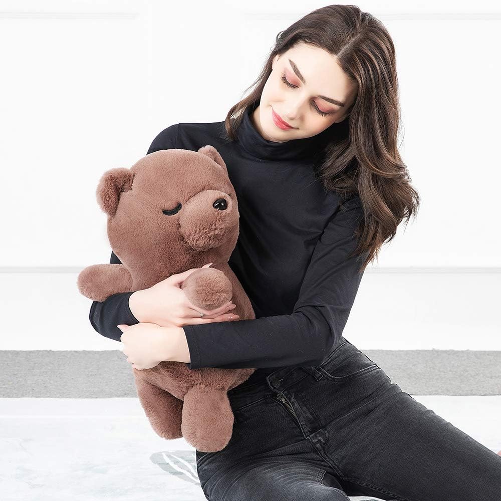 Brown Teddy Bear Stuffed Animals, 20-inch Stuffed Bear Plush, Cute Stuffed Animals, Cute Teddy Bear Cartoon Plush Pillows, Teddy Bears for Kids Baby Toddlers Girlfriend, Gifts for Valentine's Day/Birthday/Christmas, MorisMos Stuffed Animals, Baby Shower Teddy Bears