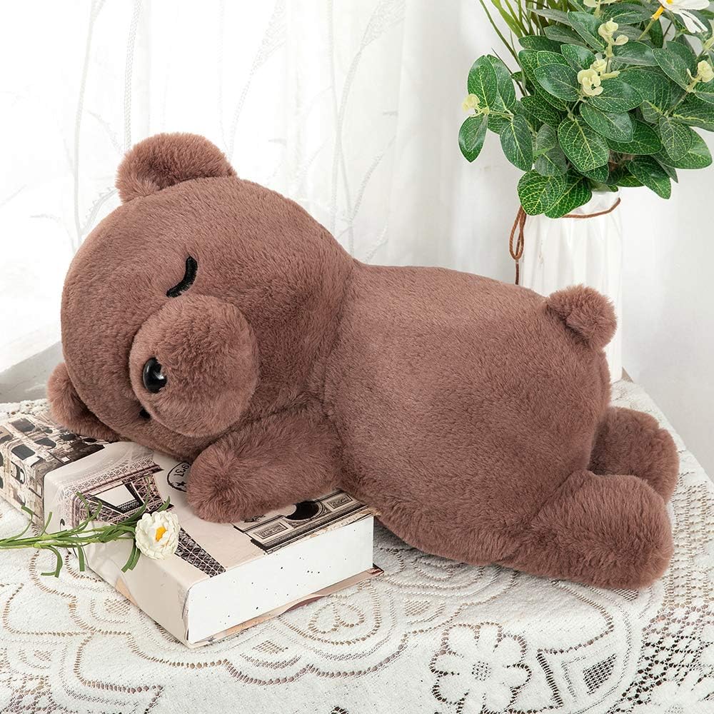 Brown Teddy Bear Stuffed Animals, 20-inch Stuffed Bear Plush, Cute Stuffed Animals, Cute Teddy Bear Cartoon Plush Pillows, Teddy Bears for Kids Baby Toddlers Girlfriend, Gifts for Valentine's Day/Birthday/Christmas, MorisMos Stuffed Animals, Baby Shower Teddy Bears