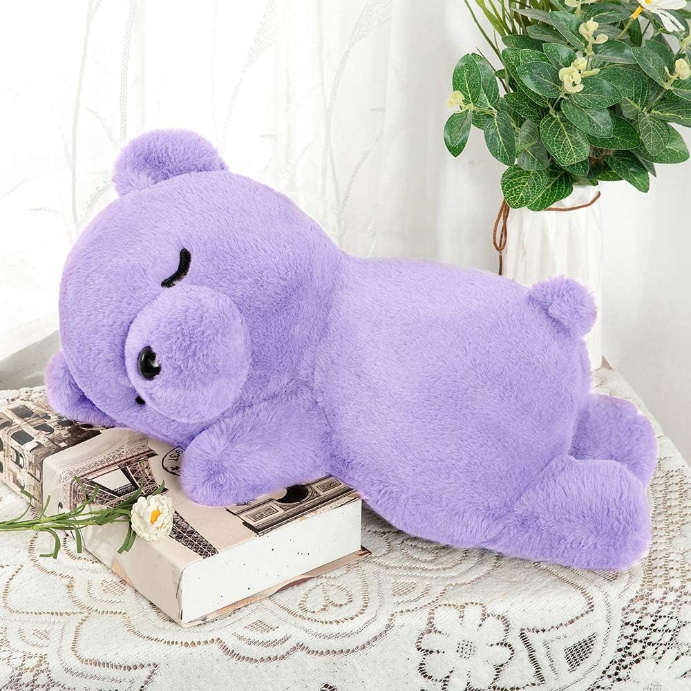 Lavender Teddy Bear Stuffed Animals, 20-inch Stuffed Bear Plush, Cute Stuffed Animals, Cute Teddy Bear Cartoon Plush Pillows, Teddy Bears for Kids Baby Toddlers Girlfriend, Gifts for Valentine's Day/Birthday/Christmas, MorisMos Stuffed Animals, Baby Shower Teddy Bears