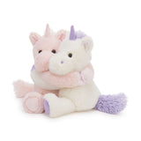 Two 12.2 Inch Hugging Stuffed Animals with Paw Hook and Loop