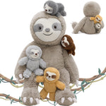 Realistic Stuffed Animals with Babies Inside - MorisMos Stuffed Animal Set - Kawaii Plush Toys for All Ages