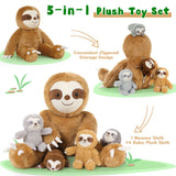 Realistic Stuffed Animals with Babies Inside - MorisMos Stuffed Animal Set - Kawaii Plush Toys for All Ages