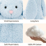 Personalized Embroidered Bunny Plush Toy Custom Name Stuffed Rabbit Toy