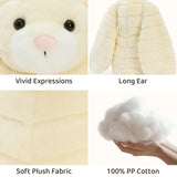 Embroidered Plush Bunny Personalised Custom Stuffed Bunny First Easter Gift