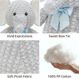 22-Inch Stuffed Animals Plush Dog, Elephant & Dinosaur Toys