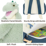 Dinosaur Plush Backpack with Two Mini Dinosaur Toys