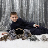 15.75-Inch Spider Plush Toy Set with Three Baby Spiders