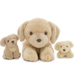 Golden Retriever Stuffed Animals with Two Puppy Plush Toy Set - Dog Plush Toys