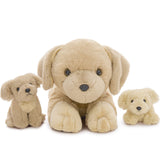 Golden Retriever Stuffed Animals with Two Puppy Plush Toy Set - Dog Plush Toys