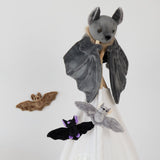 31.5 Inch Bat Plush Toy Set with 3 Baby Bats Halloween Gift