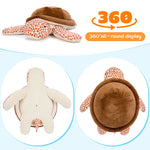 Brown Stuffed Turtle Toys - Large Turtle Plush Toys - 30 Inches Plush Turtle Toys - Large Turtle Plush Pillows - Ocean Animal Plushies - Free Shipping Now
