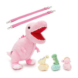 T-Rex Stuffed Animal Bag Set with Mini Dinosaur Toys & Eggs